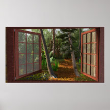 36"x24"紙ポスターと"ウィンドウビュー"画像