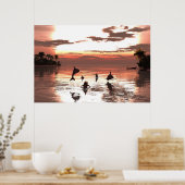 36"x24"紙ポスターと"Frolic at Sunset"画像 ポスター (キッチン)