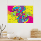 36"x24" CHIエネルギーポータルプリント ポスター (キッチン)