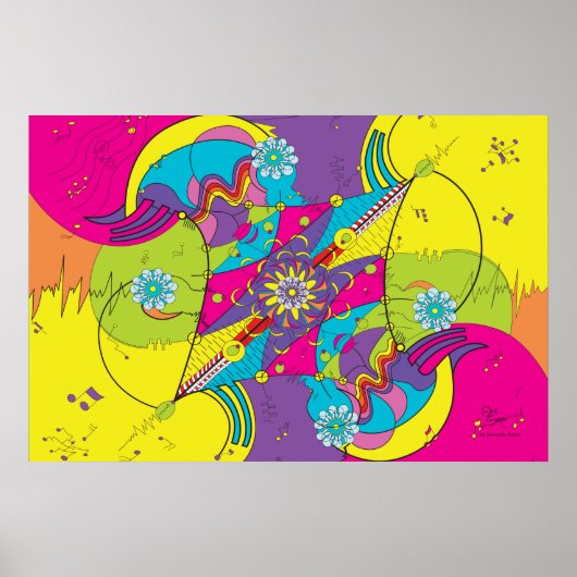 36"x24" CHIエネルギーポータルプリント ポスター (正面)