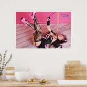 36" x 24"クリッシー子猫が波を打ち上げる! ポスター (キッチン)