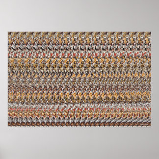 36" x 24" "パピー遊ズ" 3D魔法アイ® ポスター