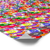 36" x 24" "プールサメ" 3Dポスター(魔法アイ®) ポスター (角)