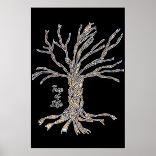 36 " x 24"ポスター、黒 ポスター