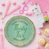 36thジェイドアニバーサリー紙プレート ペーパープレート (パーティー)