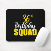 36th Happy Birthday Squad Party Bday Family Group マウスパッド (マウス)