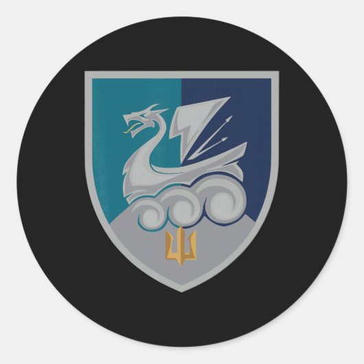 36th Naval Infantry Brigade (ukraine) Ukrainian Mi ラウンドシール (正面)