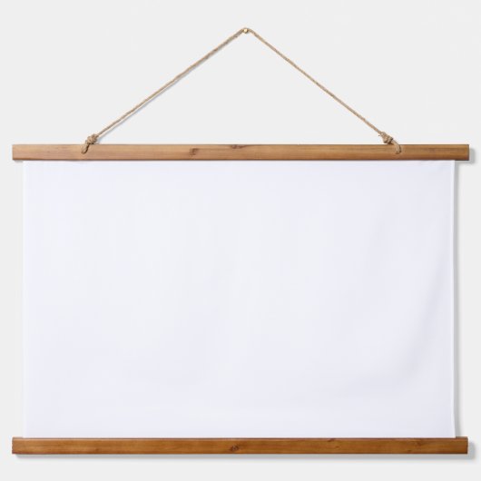 36x26 Wall Tapestry with Wooden Top Accent 吊り下げ型タペストリー (正面)