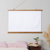 36x26 Wall Tapestry with Wooden Top Accent 吊り下げ型タペストリー (寝室)