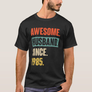 37の結婚アニバーサリーの贈り物 – 夫素晴らしS Tシャツ