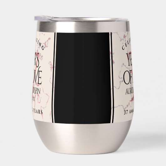 37エレガントth Alabasterの結婚記念日 (右面)