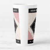 37エレガントth Alabasterの結婚記念日 カフェラテマグ (正面)