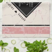 37エレガントth Alabasterの結婚記念日 キッチンタオル (折り畳み)