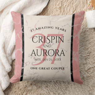 37エレガントth Alabasterの結婚記念日 クッション