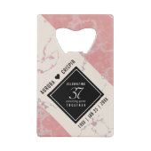 37エレガントth Alabasterの結婚記念日 クレジットカード栓抜き (裏面)