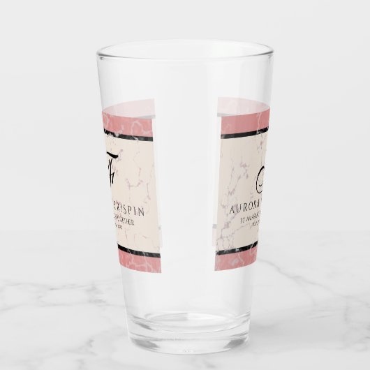 37エレガントth Alabasterの結婚記念日 タンブラーグラス (右)