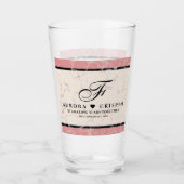 37エレガントth Alabasterの結婚記念日 タンブラーグラス (正面)