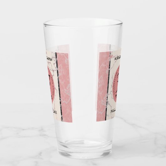 37エレガントth Alabasterの結婚記念日 タンブラーグラス (右)