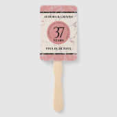 37エレガントth Alabasterの結婚記念日 ハンドファン (裏面)