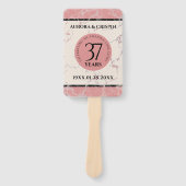 37エレガントth Alabasterの結婚記念日 ハンドファン (正面)