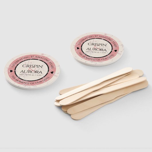 37エレガントth Alabasterの結婚記念日 ハンドファン (組立なし)