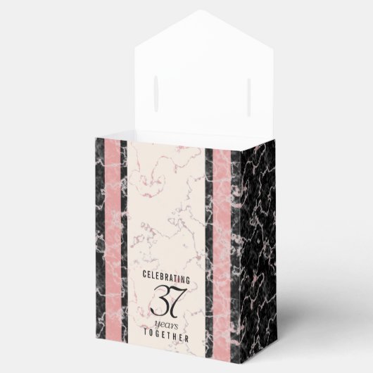 37エレガントth Alabasterの結婚記念日 フェイバーボックス (オープン)