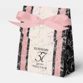 37エレガントth Alabasterの結婚記念日 フェイバーボックス (正面サイド)