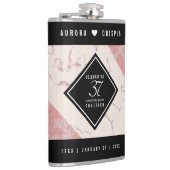 37エレガントth Alabasterの結婚記念日 フラスク (右)