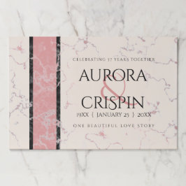 37エレガントth Alabasterの結婚記念日 ペーパーパッド