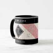 37エレガントth Alabasterの結婚記念日 マグカップ (正面左)