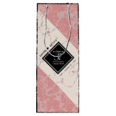 37エレガントth Alabasterの結婚記念日 ワインギフトバッグ (裏面)