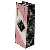 37エレガントth Alabasterの結婚記念日 ワインギフトバッグ (裏面アングル)