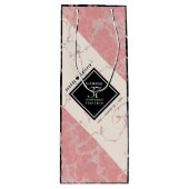 37エレガントth Alabasterの結婚記念日 ワインギフトバッグ (正面)