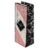 37エレガントth Alabasterの結婚記念日 ワインギフトバッグ (正面アングル)