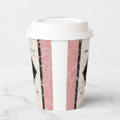 37エレガントth Alabasterの結婚記念日 紙コップ (左)