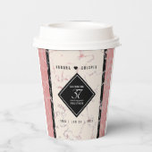 37エレガントth Alabasterの結婚記念日 紙コップ (裏面)