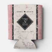 37エレガントth Alabasterの結婚記念日 缶クーラー (裏面)