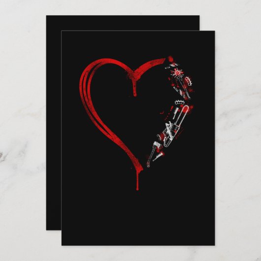 37ホラー映画ホラー映画ハートチェーン，クニフを見る セーブザデート (正面/裏面)