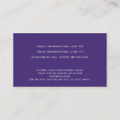 37モダンプロフェッショナル名刺紫 名刺 (裏面)