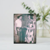 37女性のカーボーイヴィンテージはがき再生 ポストカード (スタンド正面)