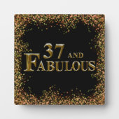 37歳の誕生日 フォトプラーク (正面)