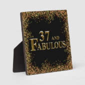 37歳の誕生日 フォトプラーク (正面)