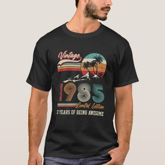 37歳ギフトヴィンテージ1985限定版37T Tシャツ (正面)