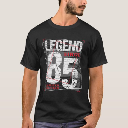 37歳ヴィンテージ1985 37番目の誕生日装飾 Tシャツ (正面)
