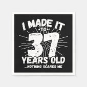 37歳皮肉ミームおもしろい37誕生日 スタンダードカクテルナプキン (正面)