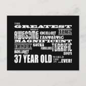 37歳素晴らし生誕生会 インビテーションポストカード (正面)