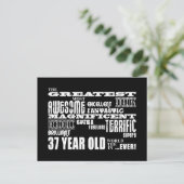 37歳素晴らし生誕生会 インビテーションポストカード (スタンド正面)