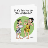 37番目おもしろいの誕生日の挨拶 カード (正面)