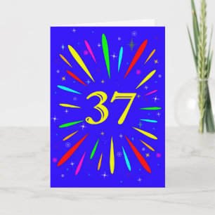 37番目の誕生日爆発カード カード