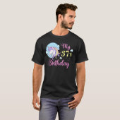 37誕生日かわいいユニコーン Tシャツ (正面フル)